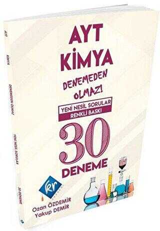 KR Akademi Yayınları AYT Kimya 30 Deneme