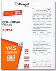 Pergel Yayınları AYT Kimya Çek Kopar Testler - Pergel Yayınları