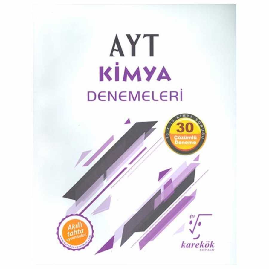 Karekök Yayıncılık AYT Kimya Denemeleri - 30 Çözümlü Deneme - 1