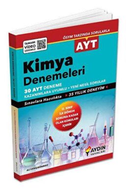 Aydın Yayınları AYT Kimya 30x13 Denemeleri Tamamı Video Çözümlü - 1