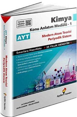 AYT Kimya Konu Anlatım Modülü 1 Atom Teorisi-Periyodik Sistem kapağı