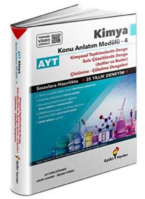Aydın Yayınları AYT Kimya Konu Anlatım Modülü 4 Kimyasal Tepkimelerde Denge - 1