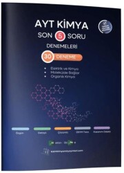 AYT Kimya Son 5 Soru Denemeleri 30 Deneme - KR Akademi Yayınları