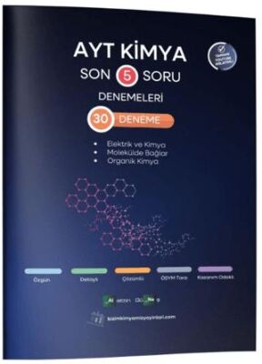 AYT Kimya Son 5 Soru Denemeleri 30 Deneme - 1