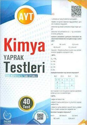 Palme Yaprak Test YKS AYT Kimya - 1