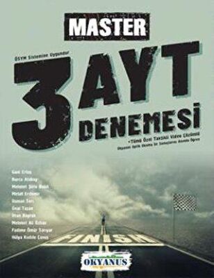 Okyanus Yayınları AYT Master 3 Deneme - 1