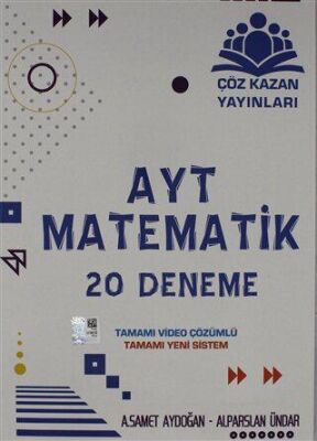 Çöz Kazan Yayınları AYT Matematik 20 li Deneme - 1