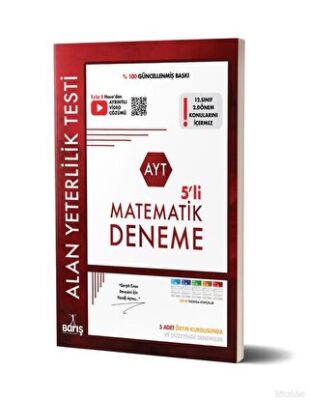 Yazarın Kendi Yayını - Barış Çelenk AYT Matematik 5 li Deneme - 1