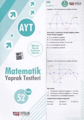 Nitelik Yayınları AYT Matematik 52 Yaprak Test - 1