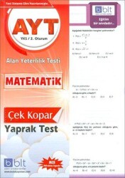AYT Matematik Yaprak Test - Bulut Eğitim ve Kültür Yayınları