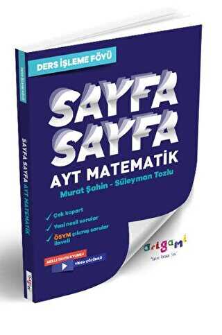 Tammat Yayıncılık AYT Matematik Sayfa Sayfa Ders İşleme Föyü