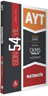 A Yayınları AYT Matematik Son 54 Yıl Konu Konu Çıkmış Sorular ve Çözümleri - 1