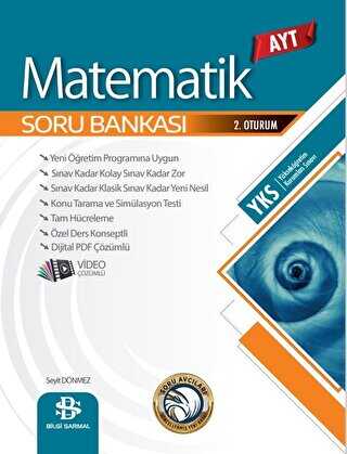 Bilgi Sarmal Yayınları AYT Matematik Soru Bankası - 2. Oturum