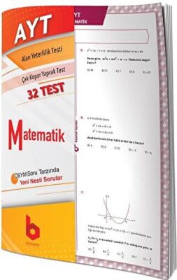 Basamak Yayınları AYT Matematik Temel Yeterlilik Çek Kopar Yaprak Test - 1