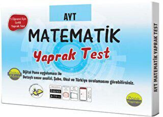 Pano Yayınevi AYT Matematik Yaprak Testleri Kutulu Dökme Test 5x48 Adet - 1