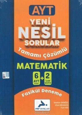 PRF Yayınları AYT Matematik Yeni Nesil Sorular Tamamı Çözümlü 6+2 Deneme - 1