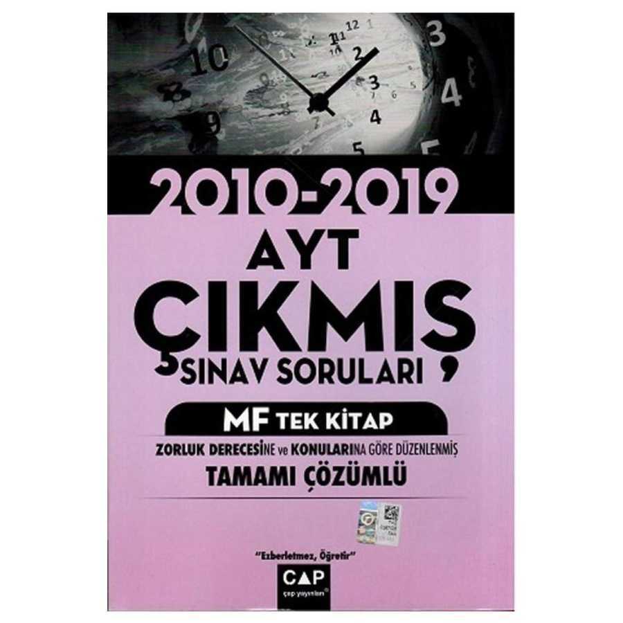 AYT MF Tek Kitap Tamamı Çözümlü Çıkmış Sınav Soruları Çap Yayınları