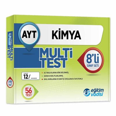 AYT Multi 8 Öğrencilik Kutu Test Kimya Eğitim Vadisi - 1