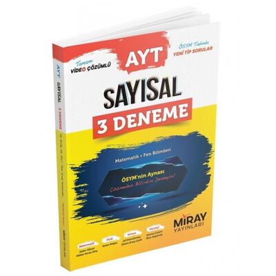 AYT Sayısal 3 Deneme Matematik - Fen Bilimleri - 1