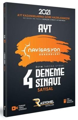 Rasyonel Yayınları AYT Sayısal 4`lü Deneme - 1