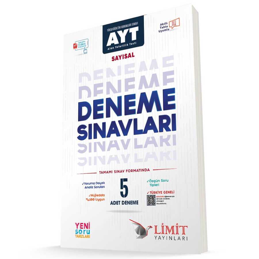 AYT Sayısal 5 li Deneme Sınavları Limit Yayınları