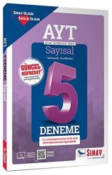 Sınav Yayınları AYT Sayısal Çözümlü 5 Deneme - Sınav Yayınları