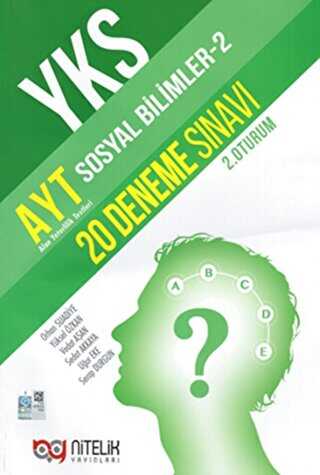 Nitelik Yayınları Nitelik YKS AYT Sosyal Bilimler-2 20 Deneme Sınavı