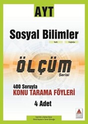 Delta Kültür Yayınevi AYT Sosyal Bilimler Ölçüm Serisi 400 Soruyla Konu Tarama Föyleri - Delta Kültür Yayınevi