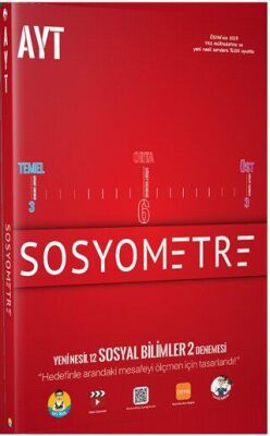 Tonguç Akademi AYT Yeni Nesil 12 Sosyal Bilimler 2 Denemesi - Sosyometre - 1