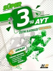 Hız ve Renk Yayınları AYT Süper 3`lü ÖSYM Karması Eşit Ağırlık Deneme - Hız ve Renk Yayınları