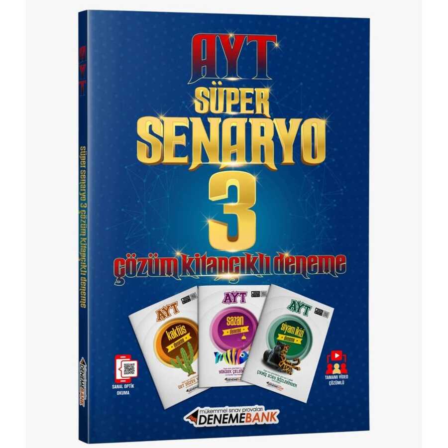 AYT Süper Senaryo 3 Çözüm Kitapçıklı Deneme Sınavı DenemeBank - DenemeBank
