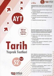 Nitelik Yayınları AYT Tarih Çek Kopart Yaprak Test - Nitelik Yayınları