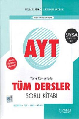 Palme YKS AYT Tüm Dersler Soru Kitabı Sayısal - 1