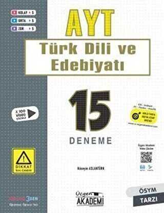 Üçgen Yayıncılık AYT Türk Dili ve Edebiyatı 15 Deneme