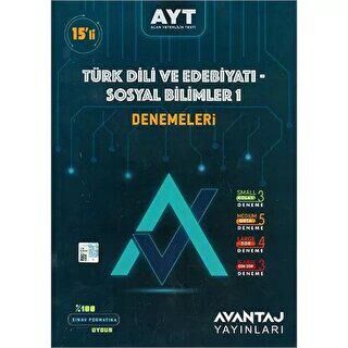 Avantaj Yayınları AYT Türk Dili ve Edebiyatı Sosyal Bilimler 1 Denemeleri - 1