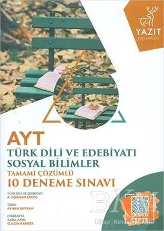 Yazıt Yayıncılık Yazıt YKS AYT Türk Dili ve Edebiyatı Sosyal Bilimler Tamamı Çözümlü 10 Deneme Sınavı