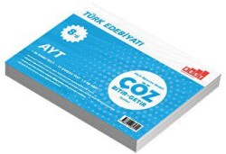 Ünlü Yayınları AYT Türk Edebiyatı 8li Çöz Bitir - Getir Testleri - Ünlü Yayınları