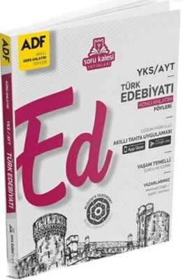 Soru Kalesi Yayınları AYT Edebiyat ADF Konu Anlatım Föyleri - 1