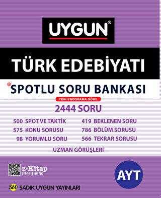 Sadık Uygun Yayınları AYT Türk Edebiyatı Spotlu Soru Bankası