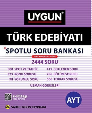 Sadık Uygun Yayınları AYT Türk Edebiyatı Spotlu Soru Bankası - 1