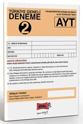 Yargı Yayınevi AYT Türkiye Geneli Deneme 2 - Yargı Yayınevi