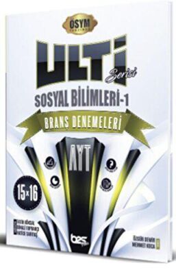 Bes Yayınları AYT ULTİ SERİSİ Sosyal Bilimler -1 15 x 16 Branş Denemeleri - 1