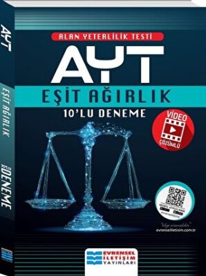 Evrensel İletişim Yayınları AYT Video Çözümlü Eşit Ağırlık 10`lu Deneme - 1