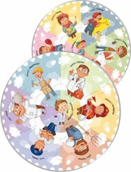Blue Focus Puzzle Baby Round Meslekler - Blue Focus Yayınları