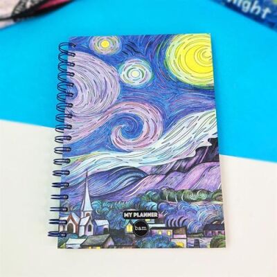 Bam 1169 Yıldızlı Gece Tasarımlı Konuşan Ajanda - 1