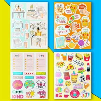 Bam My Dıy Sticker Book 24x17 Cm 16 Sayfa Özel Tasarım Rengarenk Sticker Kitabı - 2