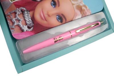 Barbie B-7788 Hatıra Defteri+Tükenmez Kalem Kutulu Set -16 - 4