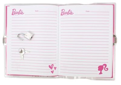 Barbie B-804 Pullu Kilitli Hatıra Defteri 12-48 - 3