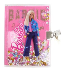 Barbie B-804 Pullu Kilitli Hatıra Defteri 12-48 - 5