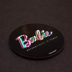 Barbie Bardak Altlığı Authenticity İs Power Siyah Bal-381099 - 2